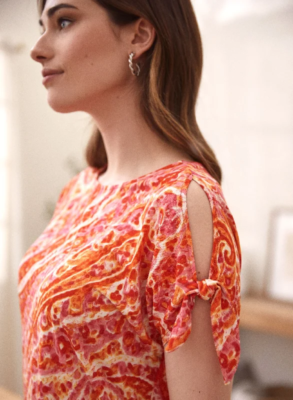 Laura / Orange Pattern / M