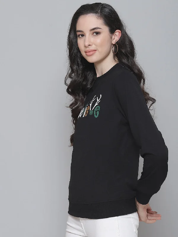 Black Terry BELIEVE Sweatshirt