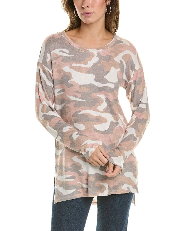 Bobeau Cozy Side Slit Tunic