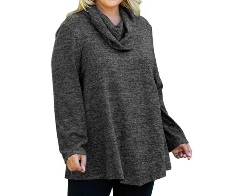 Plus Size 2X / heathered black