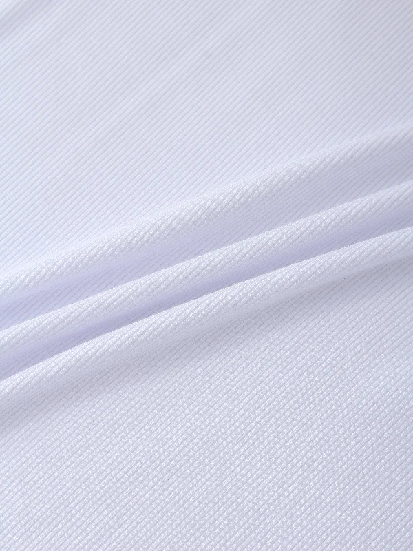 CLASSIC RIBBED CREW TEE LS-WHITE