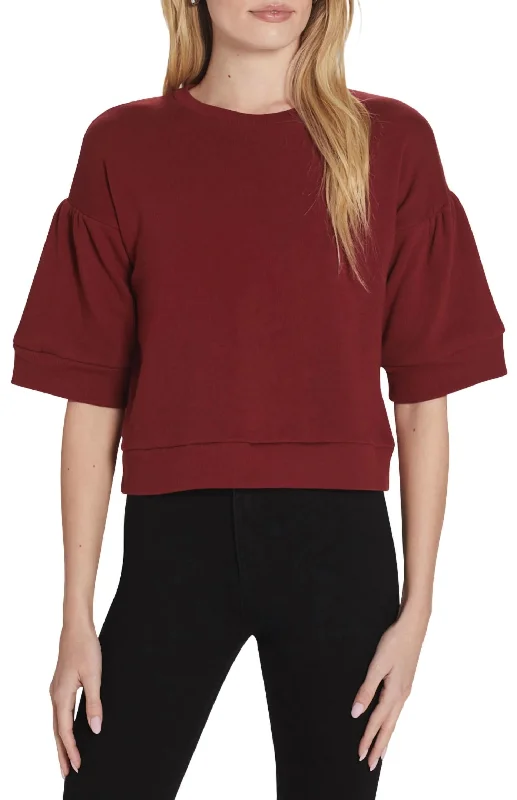 Daydream Sweatshirt In Pomegranate