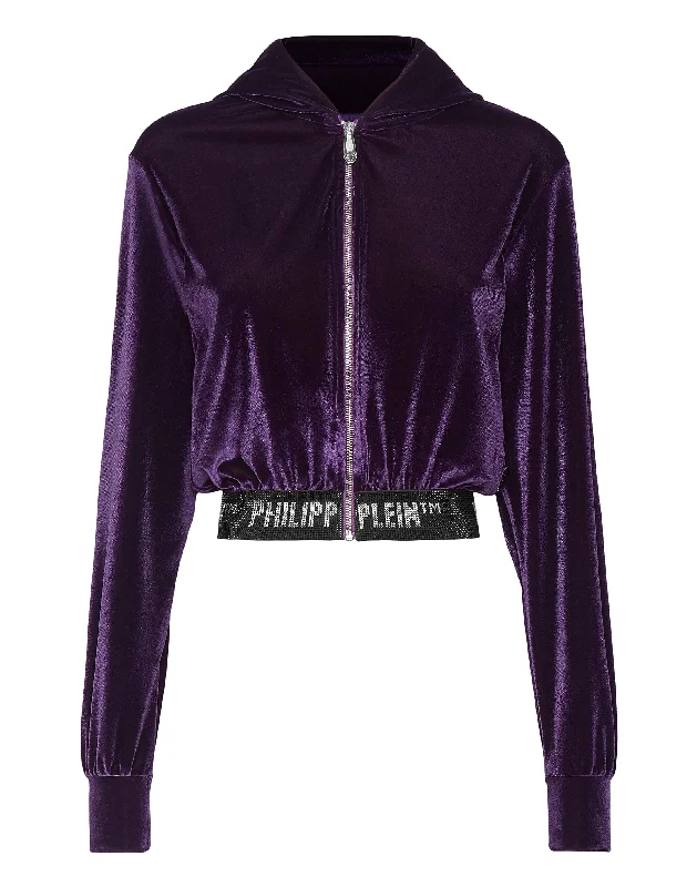 Hoodie Sweatjacket Crystal