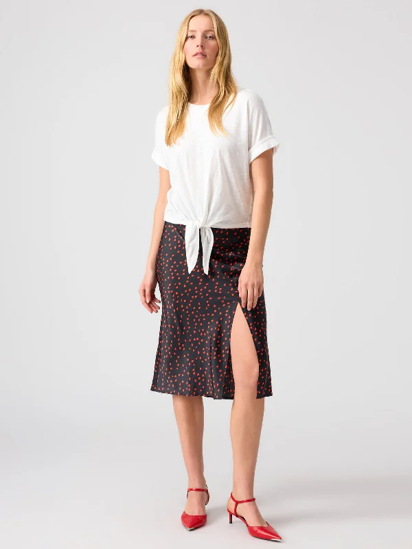 In My Heart Midi Skirt Confetti Hearts