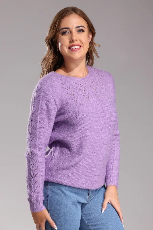 Fancy stitch Jersey | LILAC | 6966ZZ