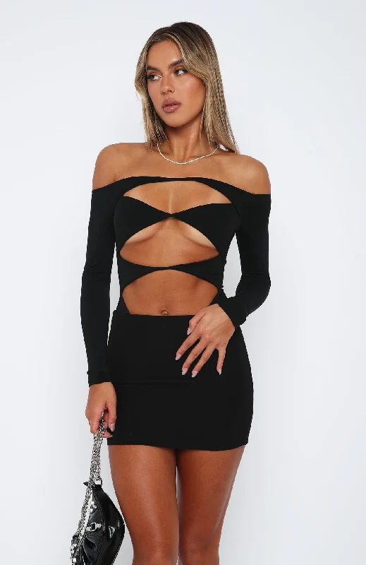 Just The Intro Bodysuit Black