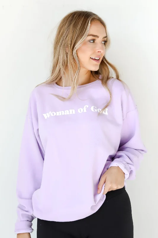 Lavender Woman Of God Sweatshirt