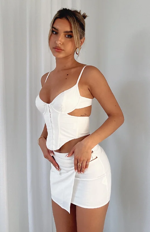 Matter Of Time Bustier White