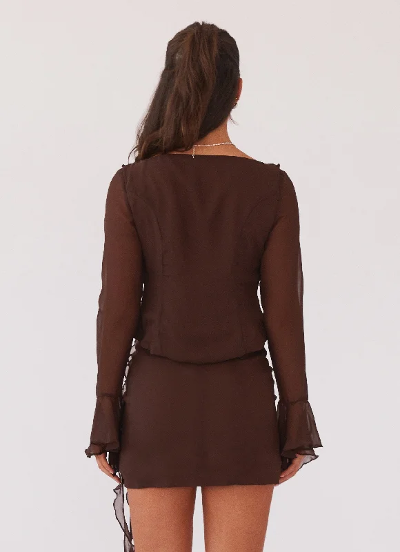 My Favourite Part Blouse - Dark Mocha