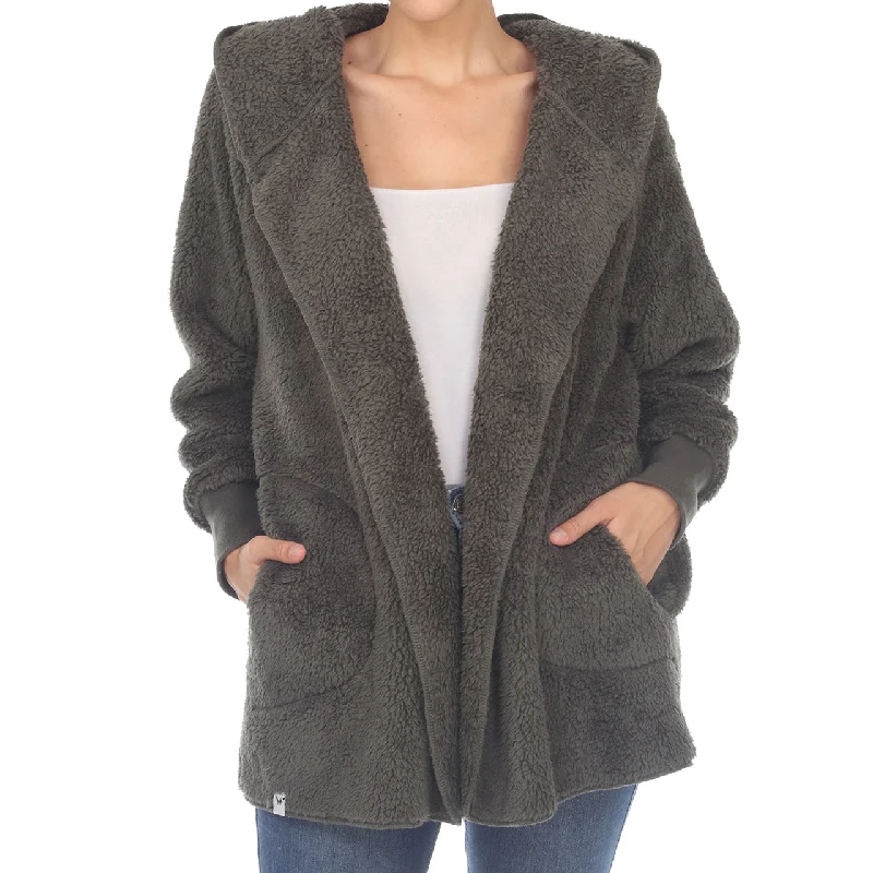 Hooded Cardigan with Pockets