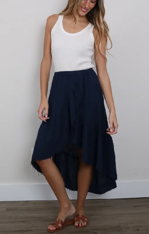 Ruffle Gauze Skirt