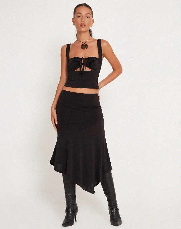 Ulani Crop top in Black