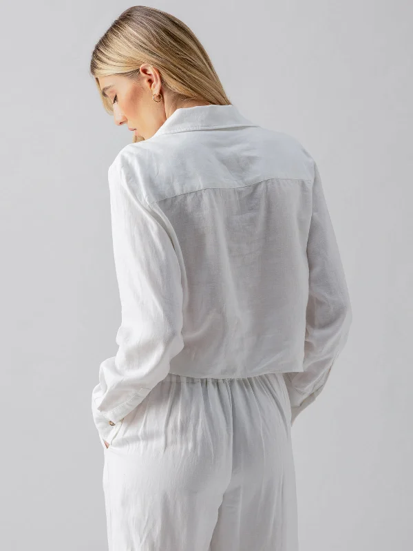 Utility Pocket Shirt White