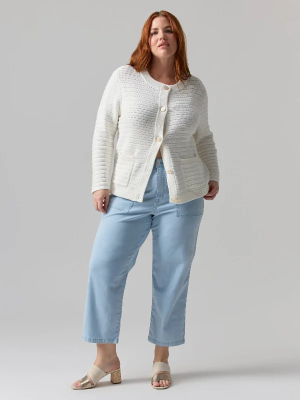 Vacation Crop High Rise Pant Ultra Pale Inclusive Collection