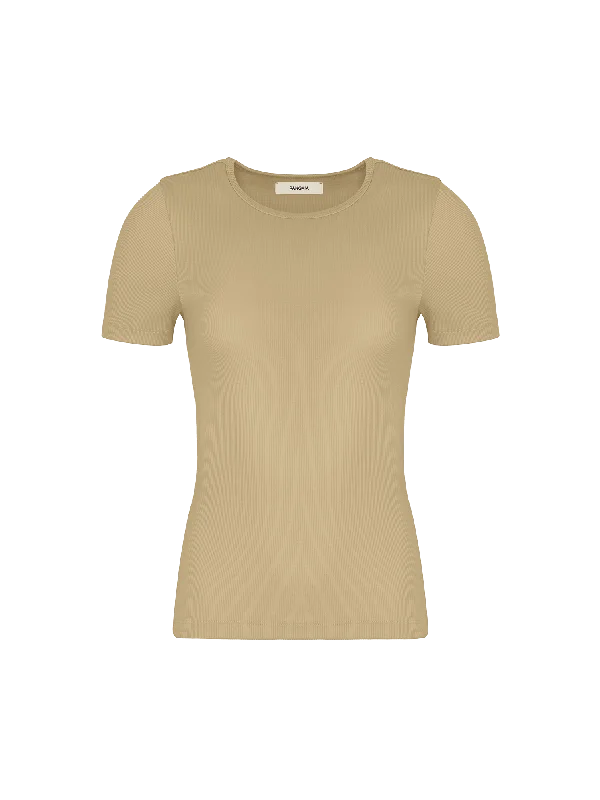 Women's 365 Lightweight Rib T-Shirt—maitake beige