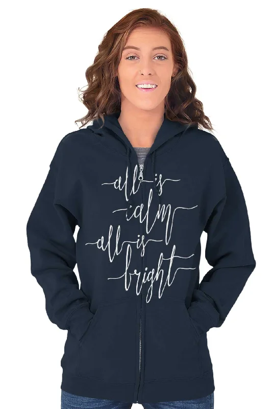 All Is Bright Zip Hoodie