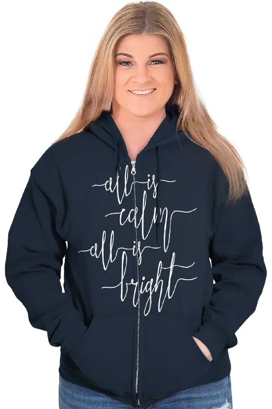 All Is Bright Zip Hoodie