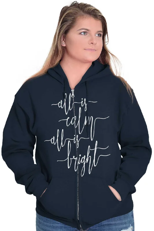 All Is Bright Zip Hoodie