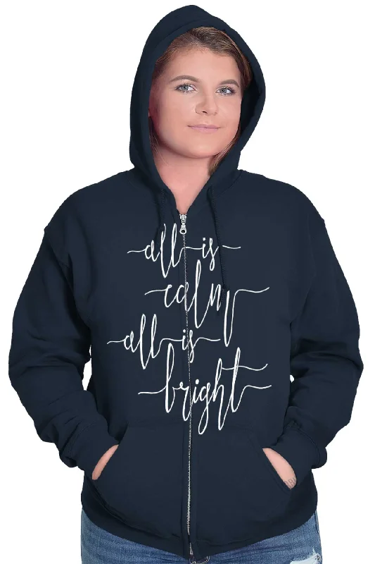 All Is Bright Zip Hoodie