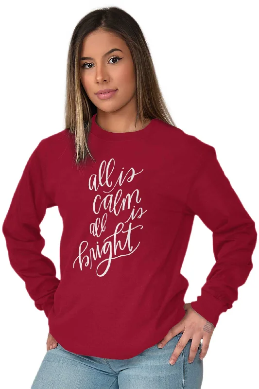 All Is Calm Christmas Long Sleeve T-Shirt