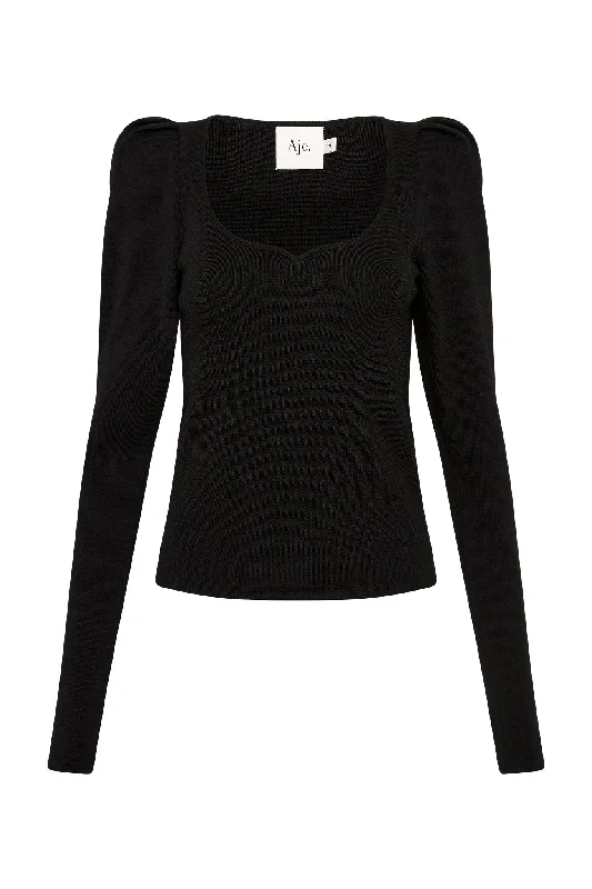 Emma Sweetheart Neck Knit