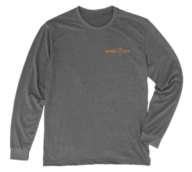 Loggerhead Sea Turtle Long Sleeve T-Shirt [Heather Metal]