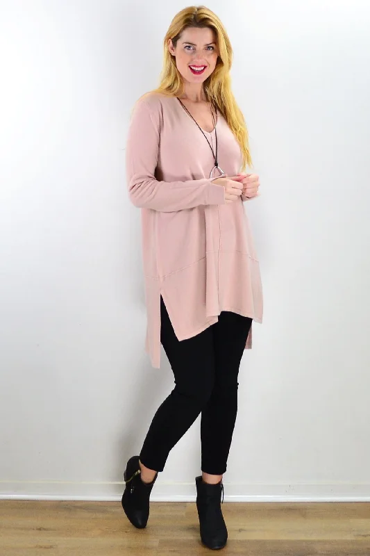 Soft Pink Snuggle Up Tunic Top