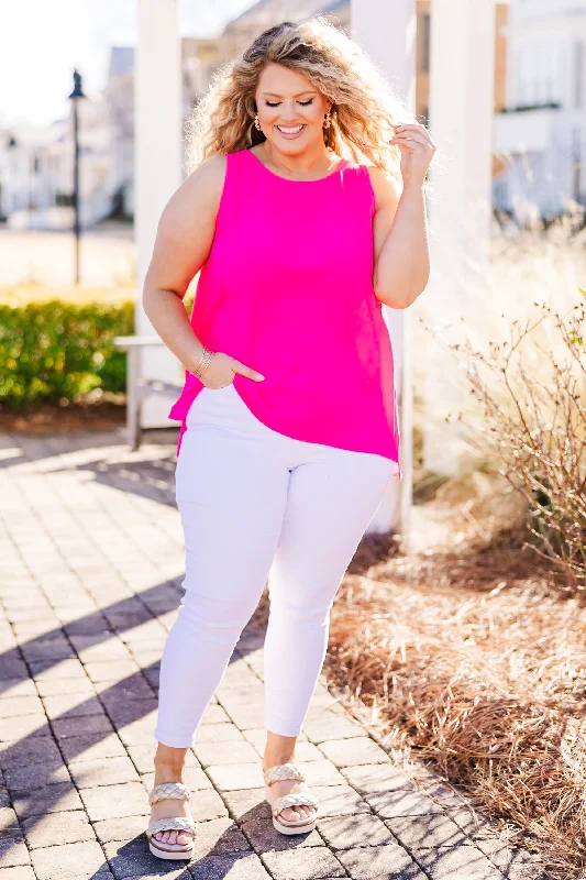 Summertime Love Tank, Neon Fuchsia