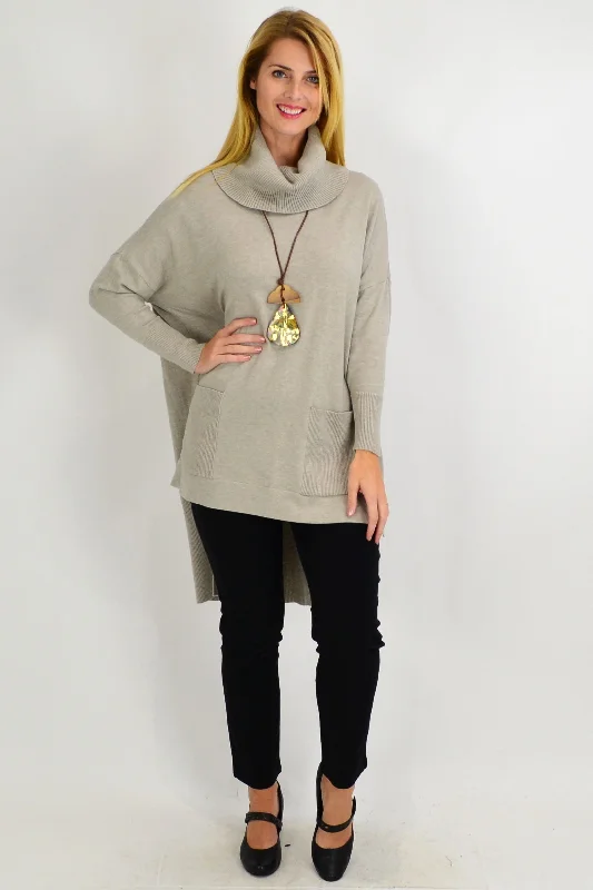 Taupe Taylor Winter Knit Tunic