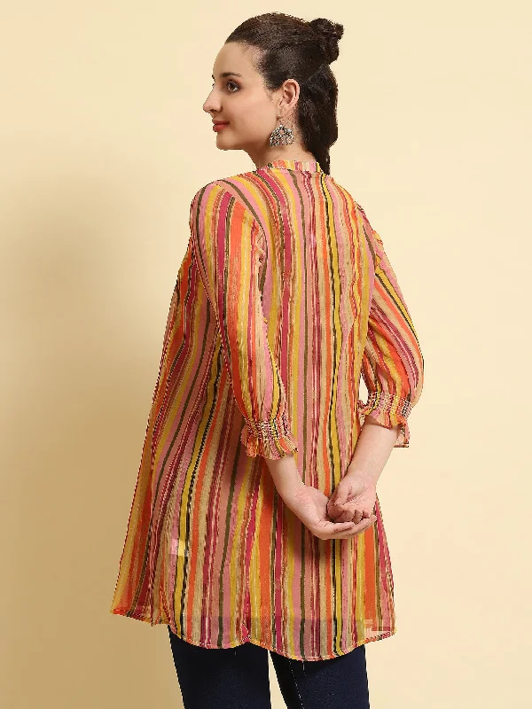 Women Multicolor Floral Printed Tunic