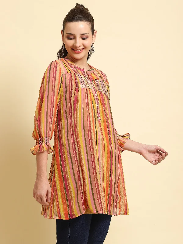 Women Multicolor Floral Printed Tunic