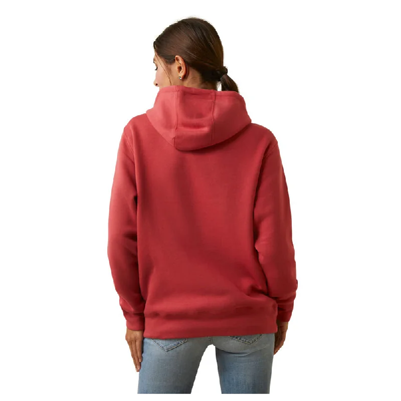 10046164 Ariat Women's Logo Hoodie - Cardinal