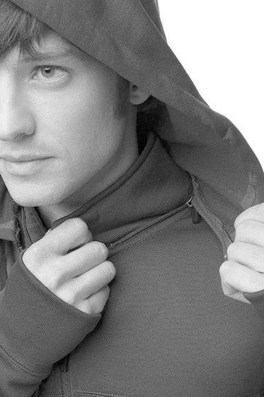 ""CALI-PADDLER"" Poly-Tech Water-Resistant Hooded Zip Jacket