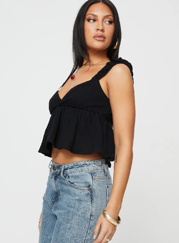 Contardo Short Sleeve Top Black