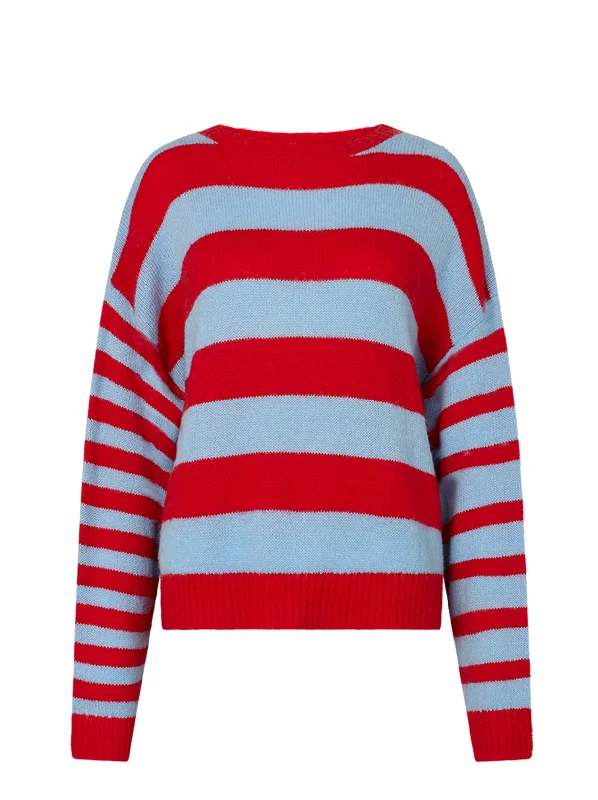 Darina Watermelon Stripe Sweater