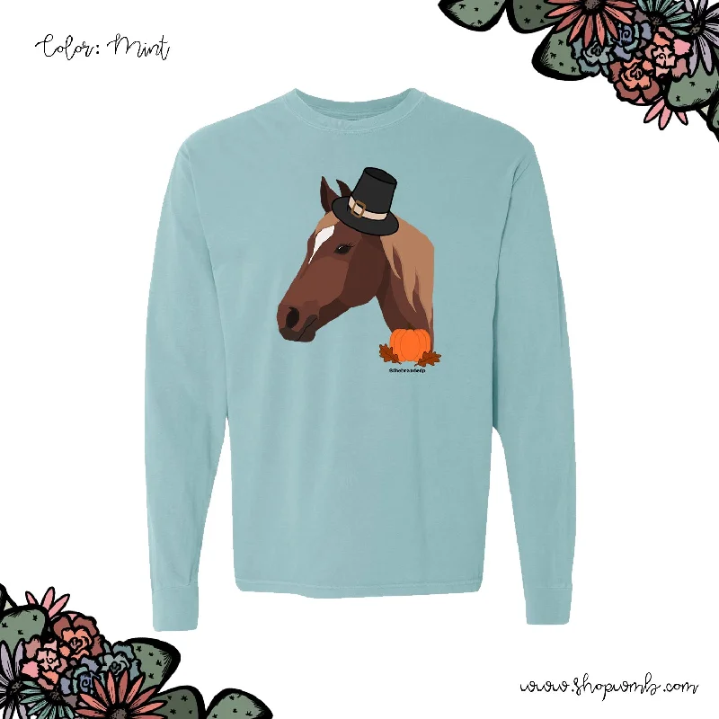 FALL HORSE LONG SLEEVE T-Shirt (S-3XL) - Multiple Colors!