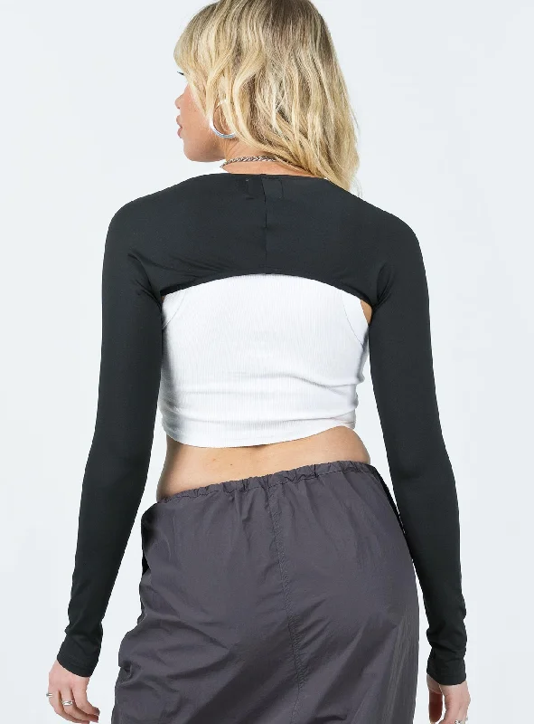 Kiora Bolero Top Black