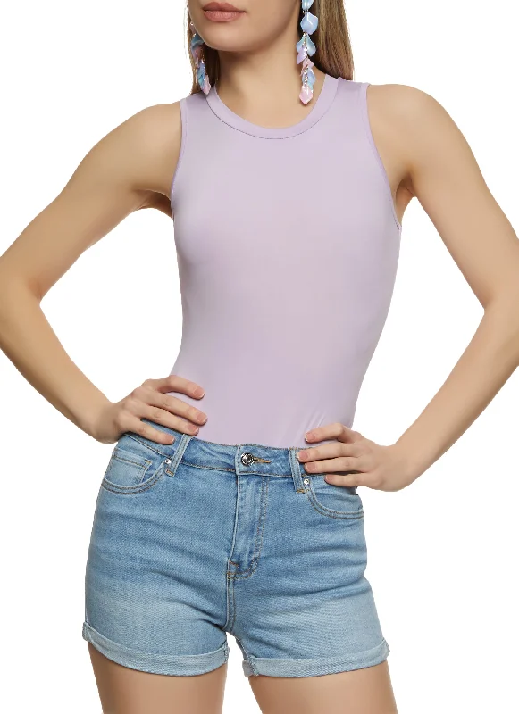 Basic Crew Neck Tank Bodysuit