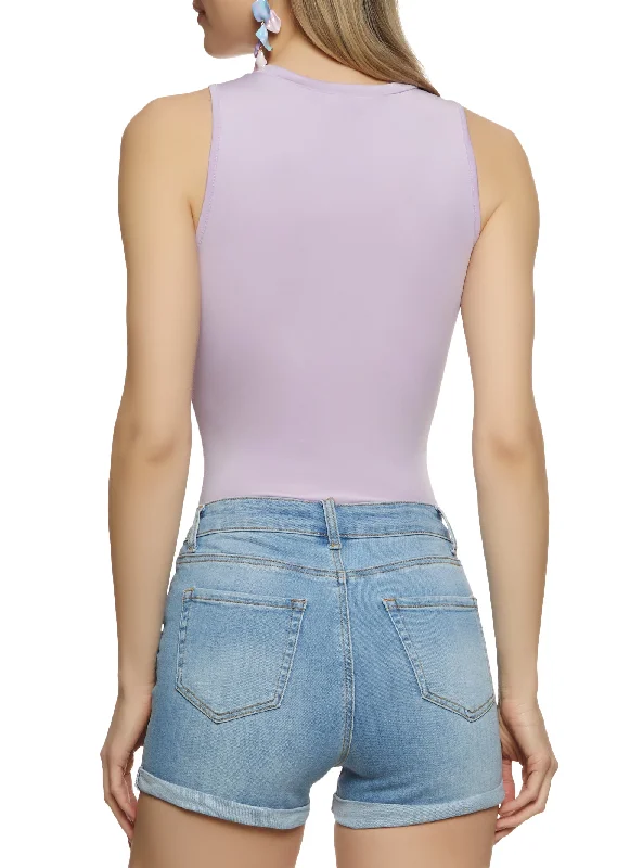 Basic Crew Neck Tank Bodysuit