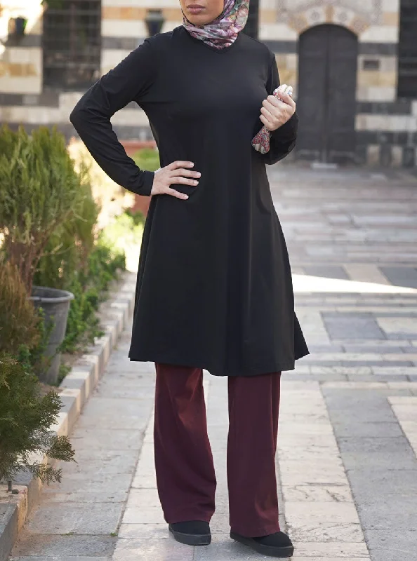 Lightweight Flared Jersey Tunic