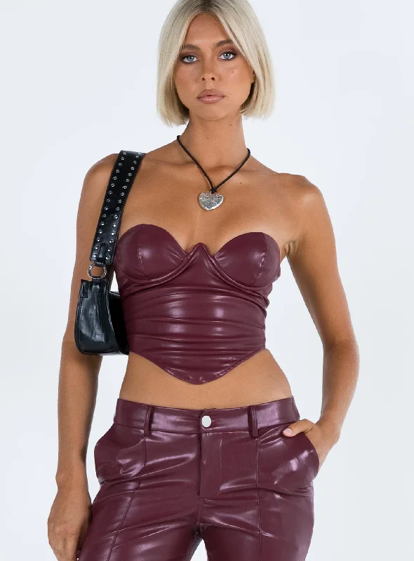 Love Sculpt Bustier Red