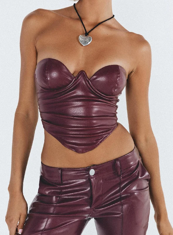 Love Sculpt Bustier Red