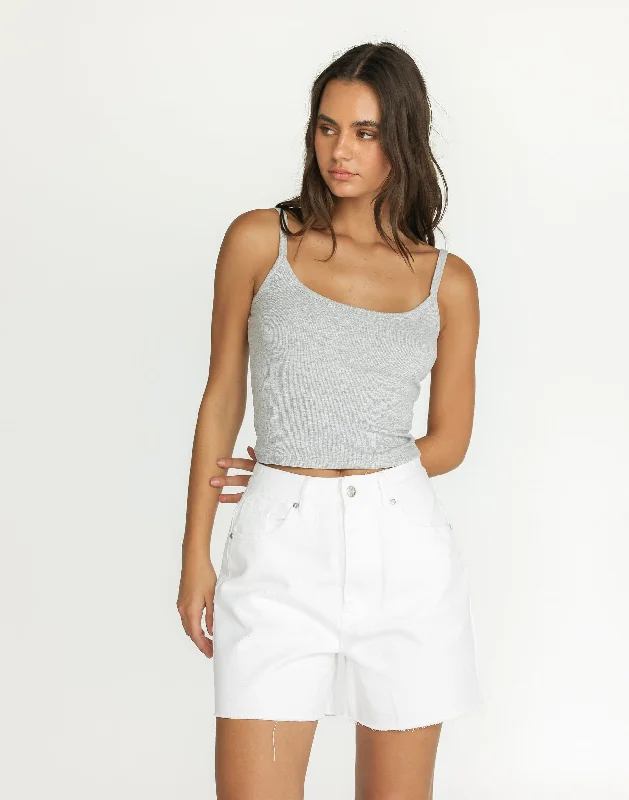 Malina Cami Top (Grey Marle)