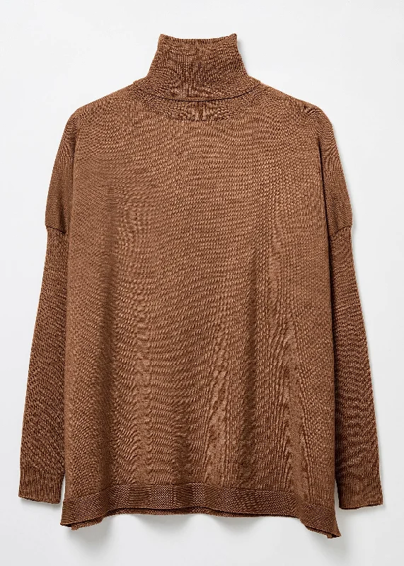 Hadid Oversized Polo Neck Sweater