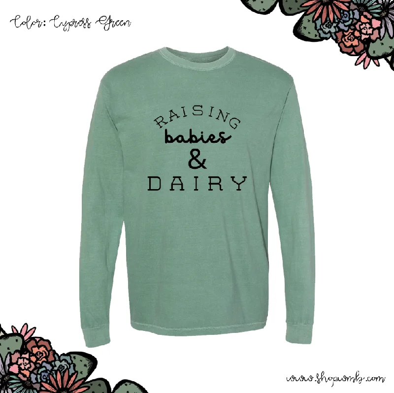 Raising Babies & Dairy LONG SLEEVE T-Shirt (S-3XL) - Multiple Colors!