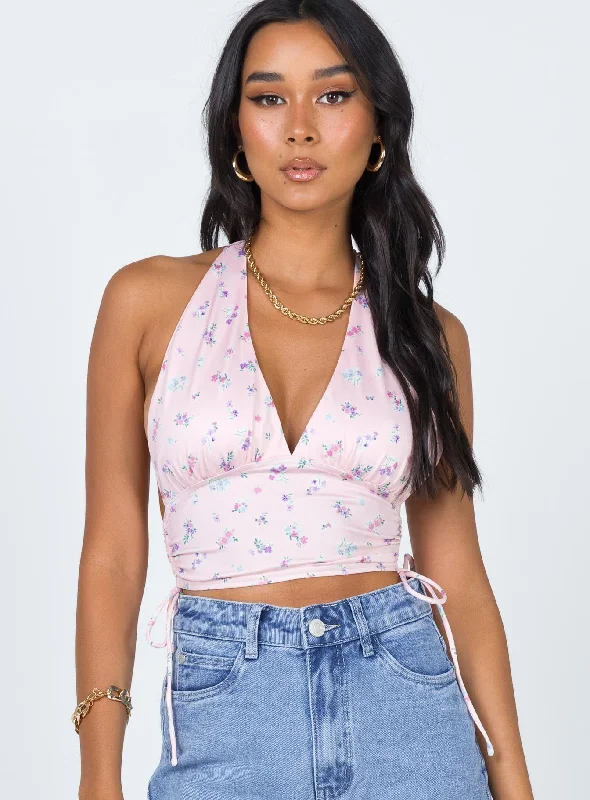 Penelope Halter Top Pink