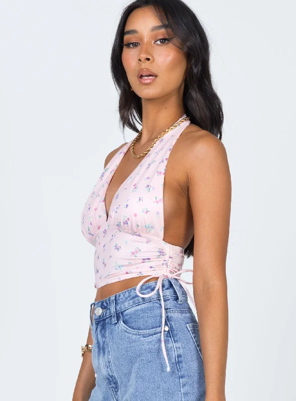 Penelope Halter Top Pink