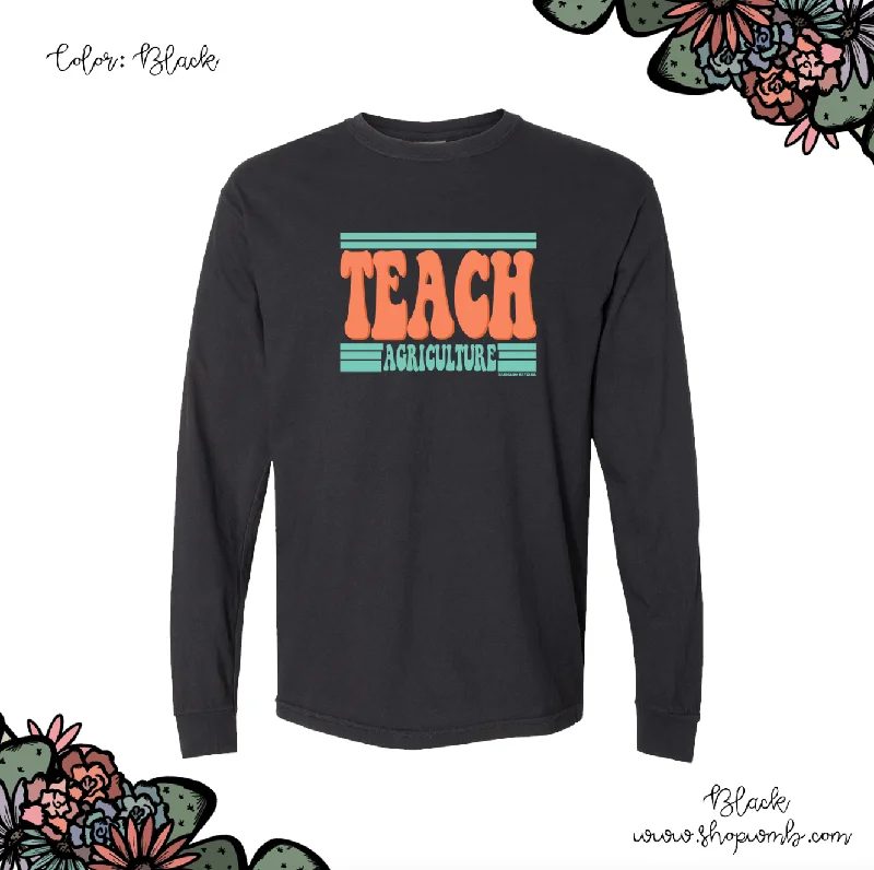 Retro Teach Ag LONG SLEEVE T-Shirt (S-3XL) - Multiple Colors!