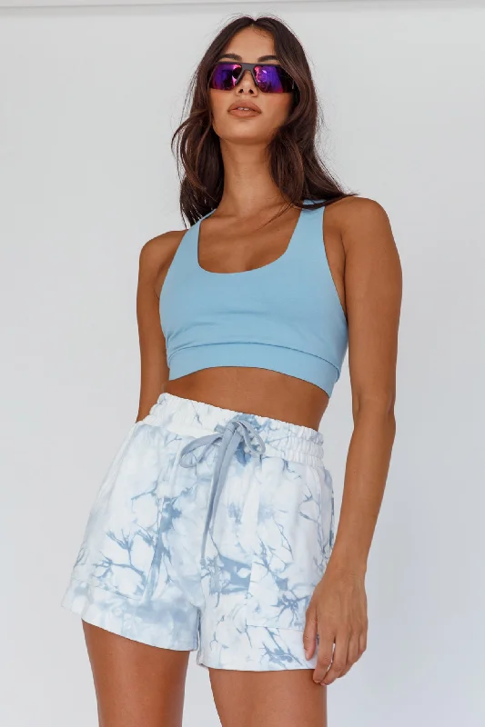 Tahlee Pocket Shorts Tie-Dye Grey