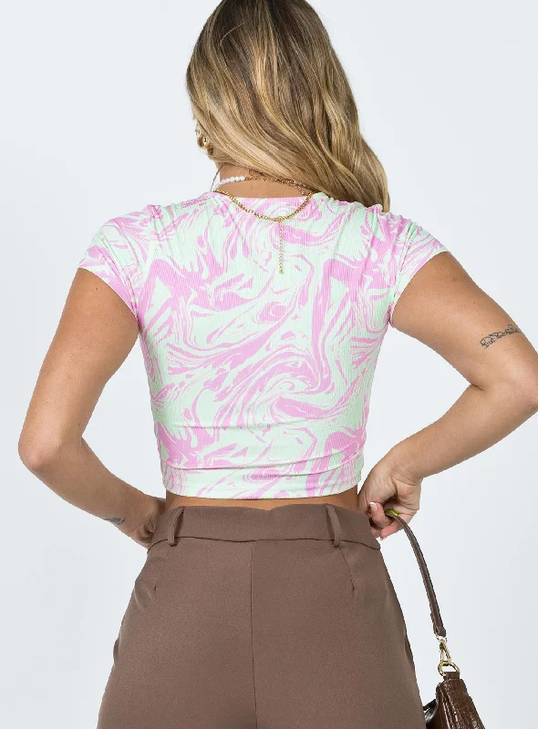 Toadally Cool Top Pink / Green